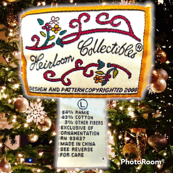 Vtg Christmas sweater cardigan - Picture 4 of 16